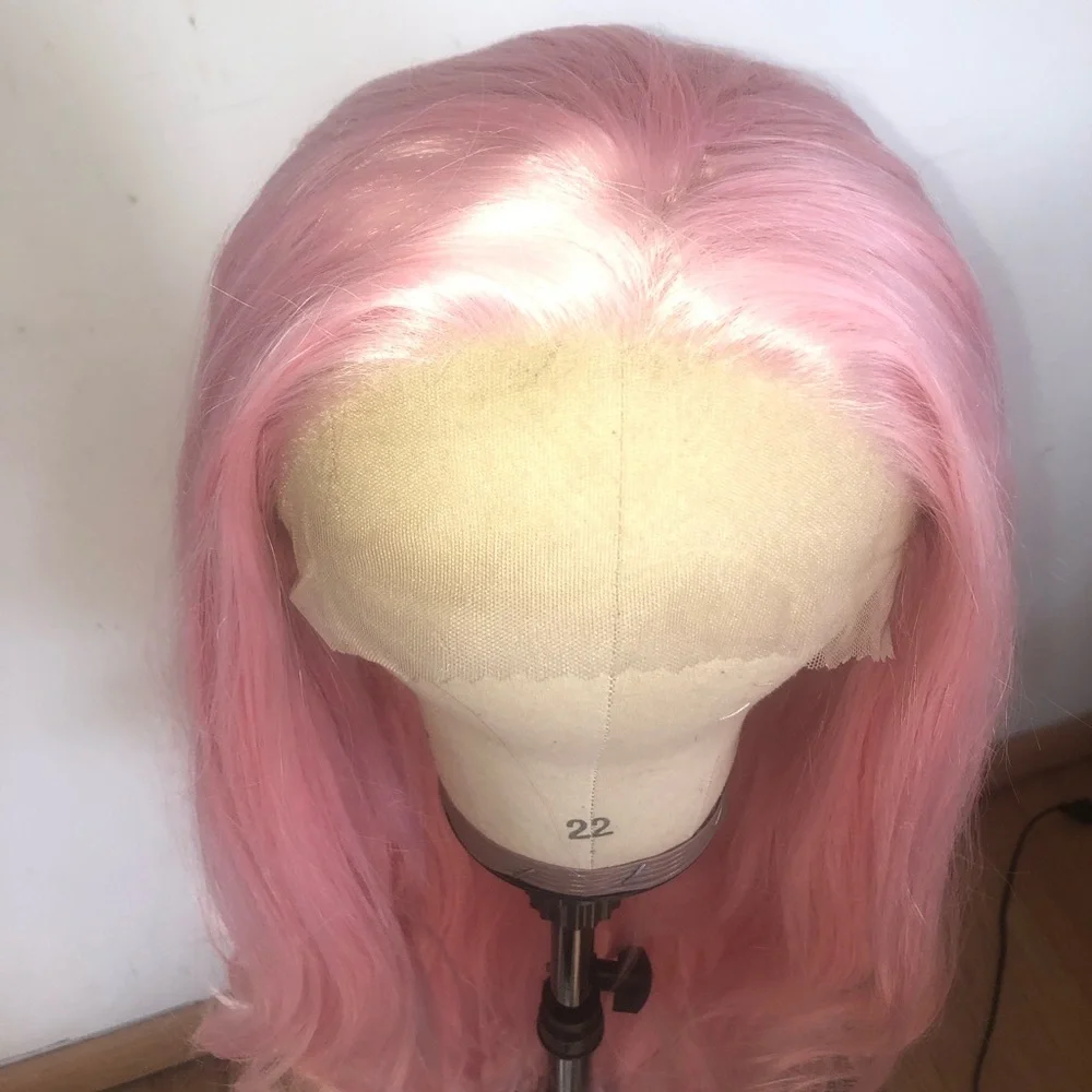 💖MIA COTTON CANDY PINK 🍬26” Lace Front Wig *NWT*